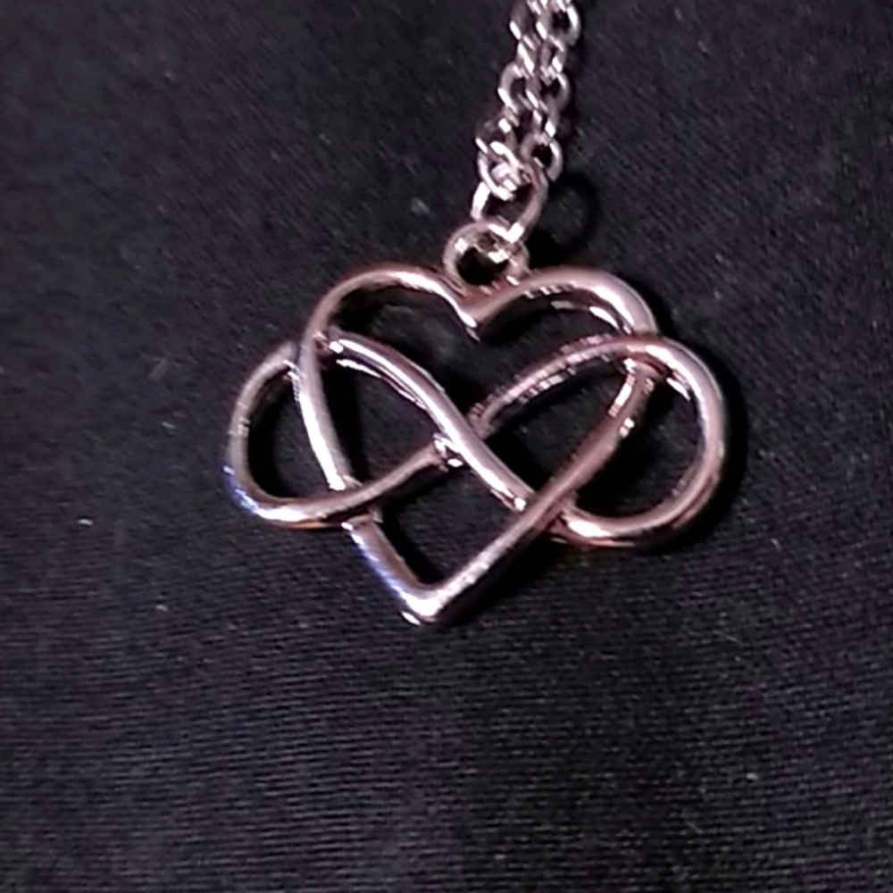Infinity Heart Pendant Necklace